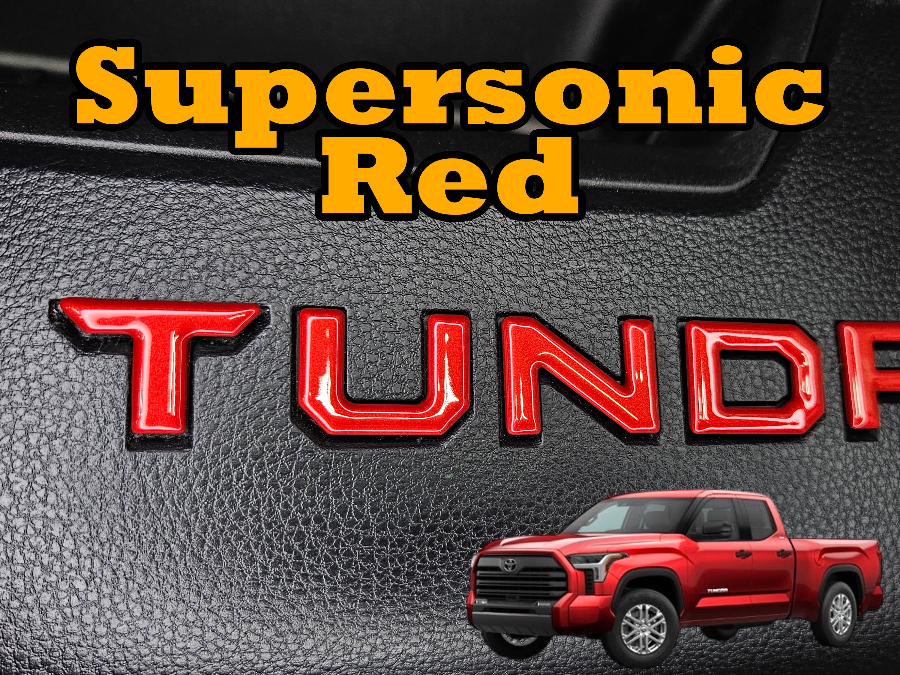 【引退品】英語版_Tundra[3ED] 3rd Gen Tundra 3D Dashboard letters for 2022-2026