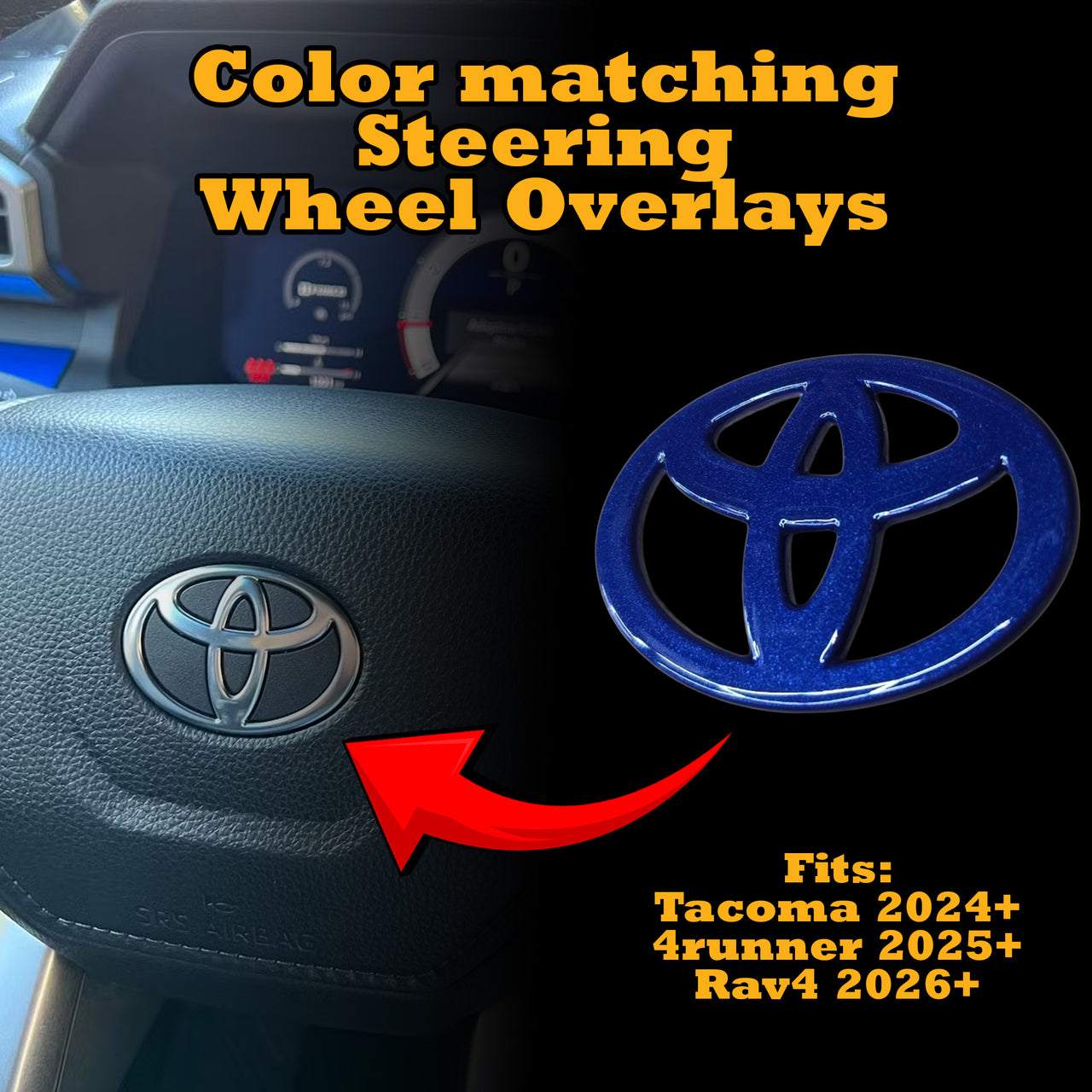 Steering Wheel Emblem Overlay